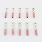 10 Hubbell Bonding Ground Compression Lugs 1/0 AWG 1/4" Holes Pink #12 HGBL10DA