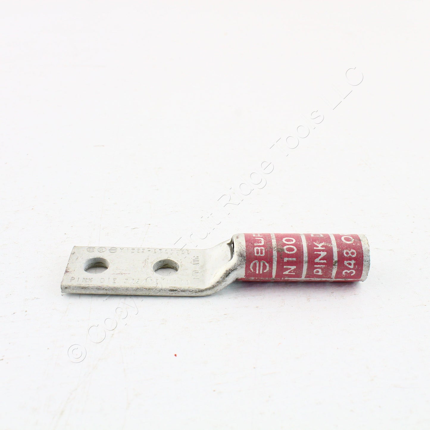 10 Hubbell Bonding Ground Compression Lugs 1/0 AWG 1/4" Holes Pink #12 HGBL10DA