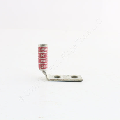 10 Hubbell Bonding Grounding Compression Lugs 90� 1/0 AWG 3/8" Pink HGBL10DB90