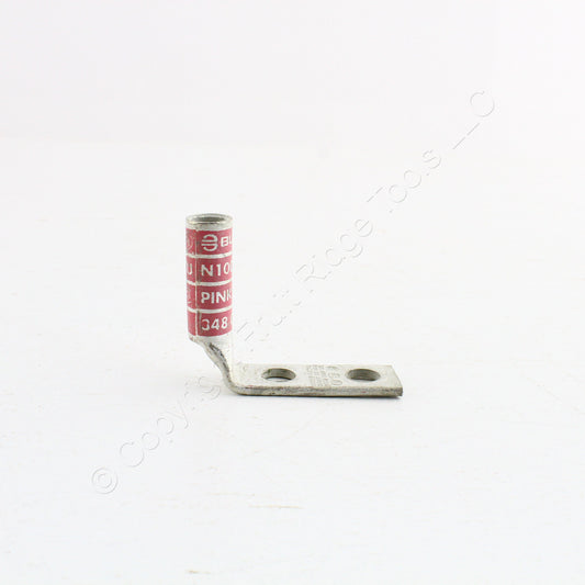 10 Hubbell Bonding Grounding Compression Lugs 90� 1/0 AWG 3/8" Pink HGBL10DB90