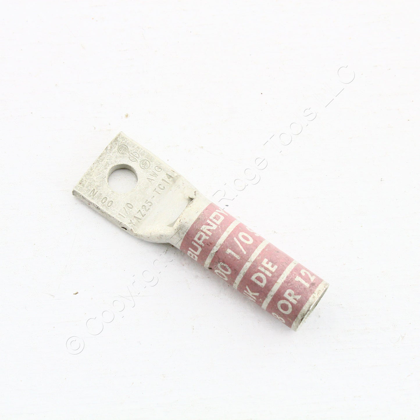 10 Hubbell Bonding Grounding Compression Lugs 1/0 AWG 1/4" Hole Pink #12 HGBL10S