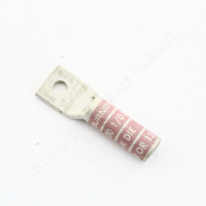 10 Hubbell Bonding Grounding Compression Lugs 1/0 AWG 1/4" Hole Pink #12 HGBL10S