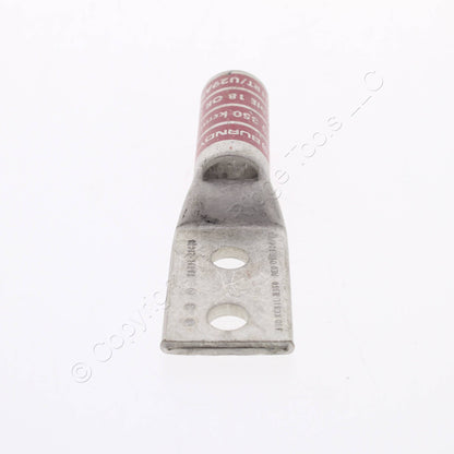 Hubbell Bonding Grounding Compression Lug 350MCM 3/8" Holes Red #18 HGBL350DB