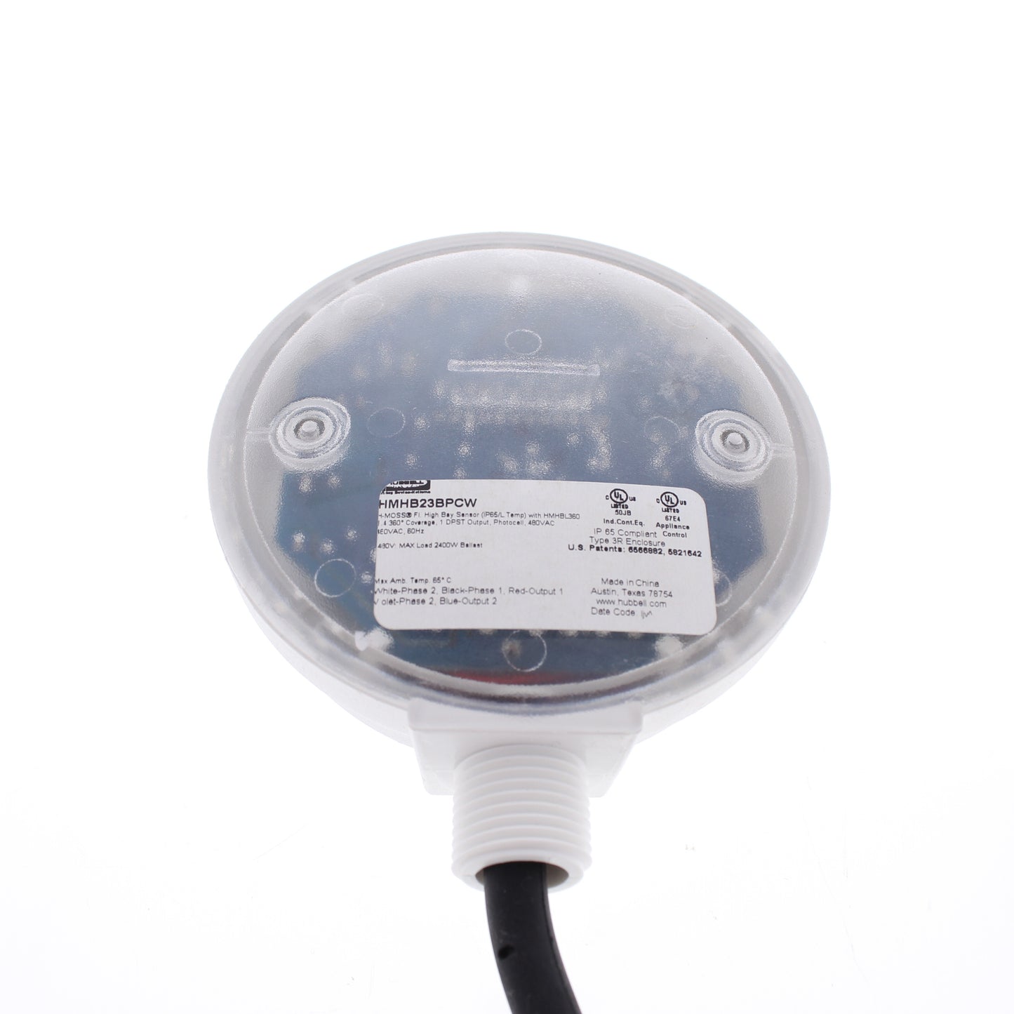 Hubbell HMHB23BPCW Optimyzer Watertight Occupancy Sensor Photocell 480V 2-Pole