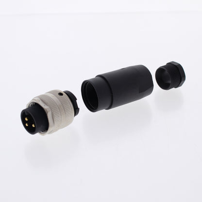 Hubbell Mini-Quick Disconnect Plug 3-Pole Field Attachable .39-.47" HPM03F13