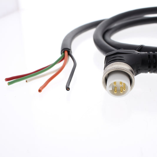 Hubbell 6ft MiniQuick Connect Cord Pigtail Cable Right Angle Plug 16/5 HPMA05106