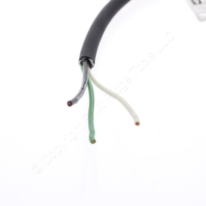 10 Hubbell 1ft Mini-Quick Connect Cords Pigtail Cable Male Plug 16/3 HPMS03101