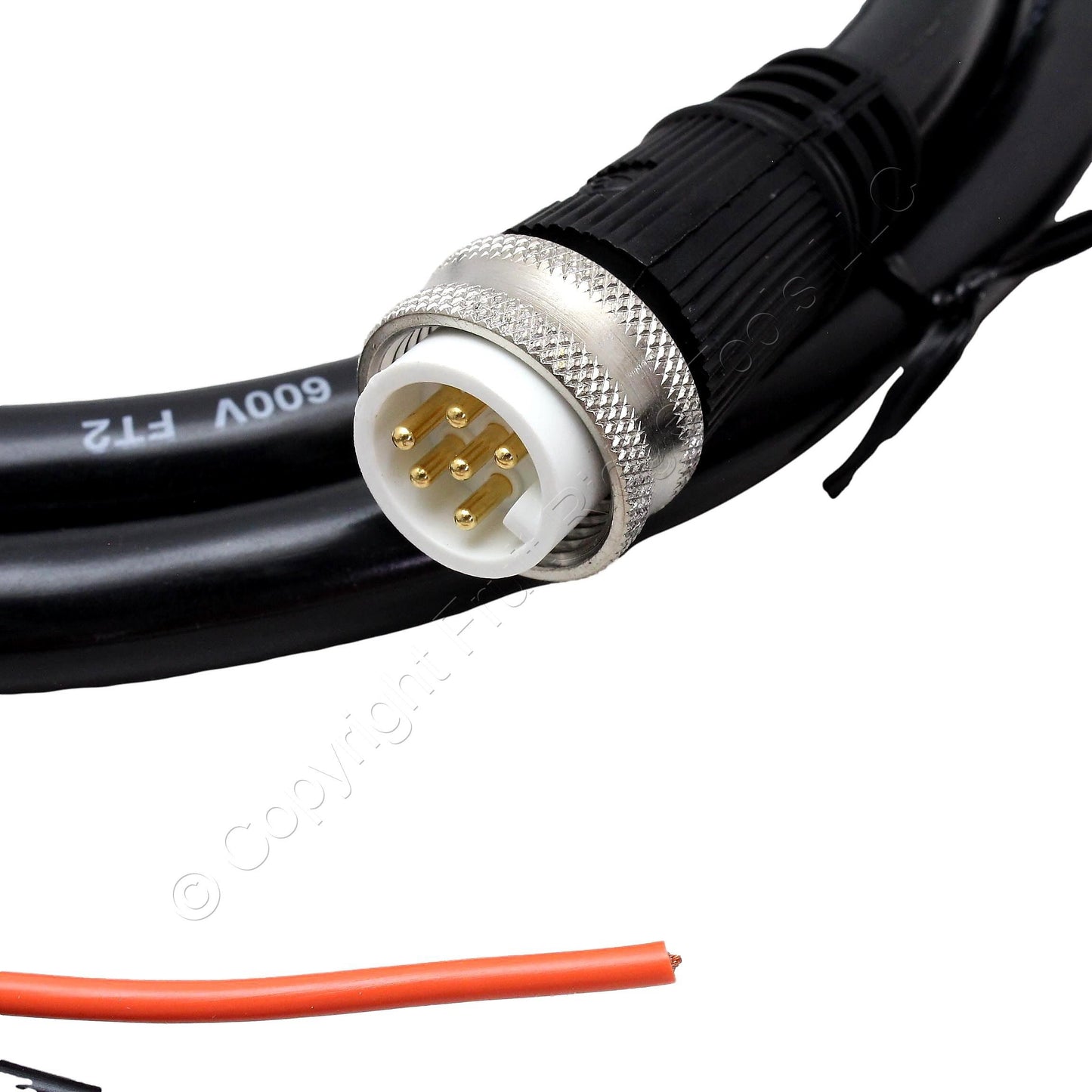 5 Hubbell 6ft Mini-Quick Connect Cords Pigtail Cable Male Plug 16/6 HPMS06106