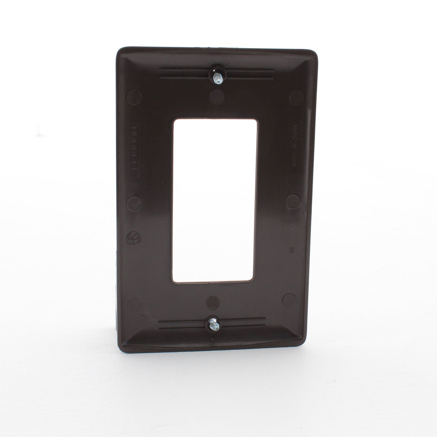 Hubbell HPS2347 Brown 1-Gang Decorator GFCI GFI Oversized Nylon Wallplate Cover