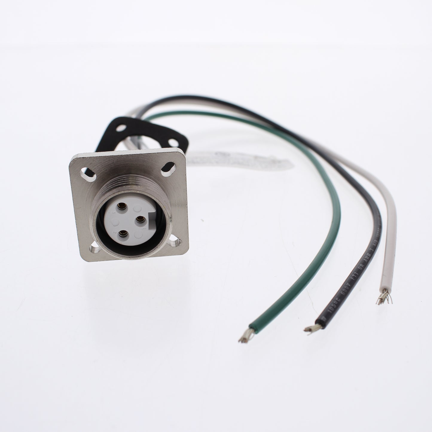 Hubbell Mini-Quick Flanged Female Receptacle 2P3W Quick-Connect 16AWG HRMF03501