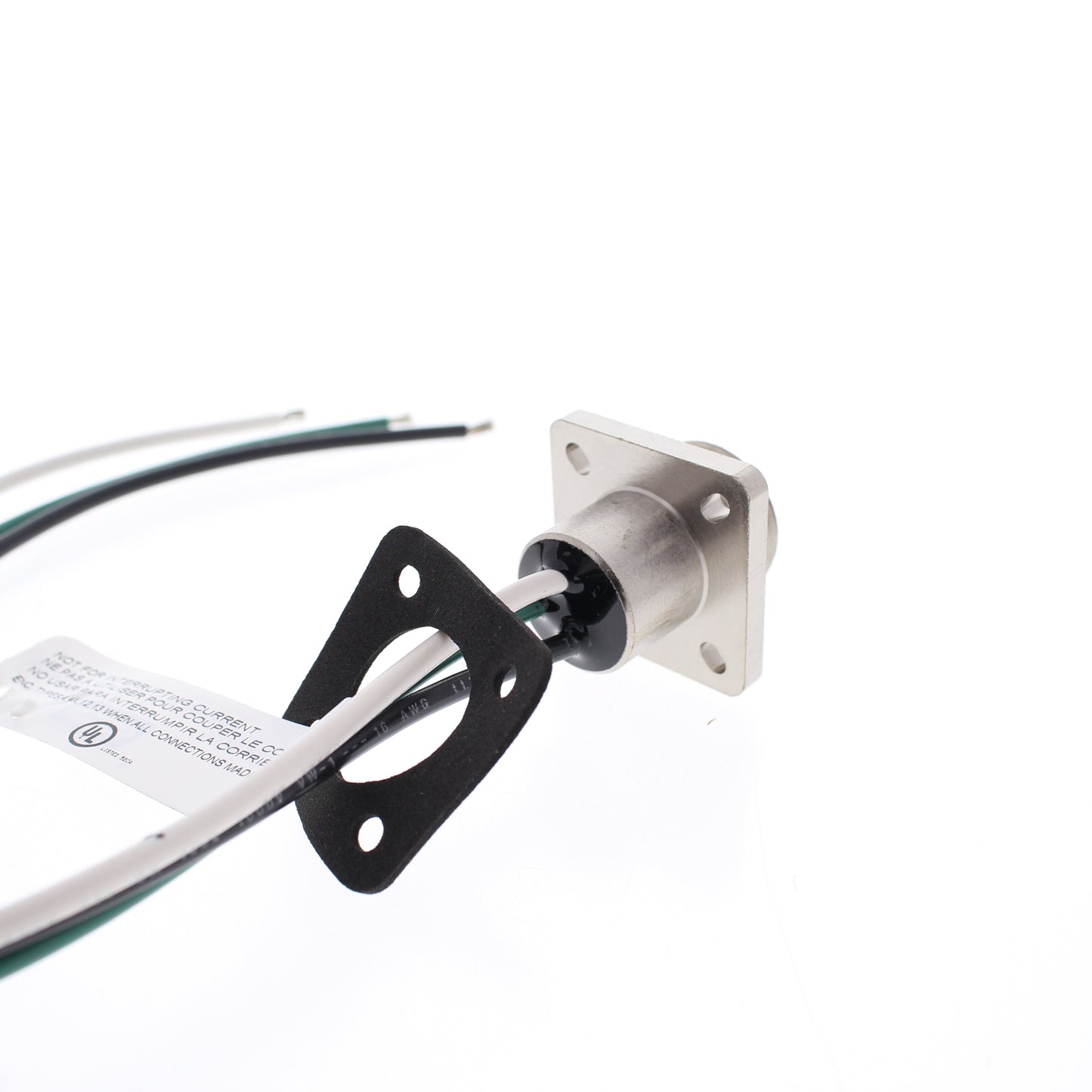 Hubbell Mini-Quick Flanged Female Receptacle 2P3W Quick-Connect 16AWG HRMF03501