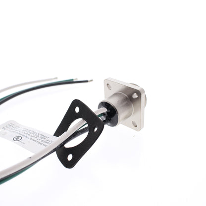 Hubbell Mini-Quick Flanged Female Receptacle 2P3W Quick-Connect 16AWG HRMF03501