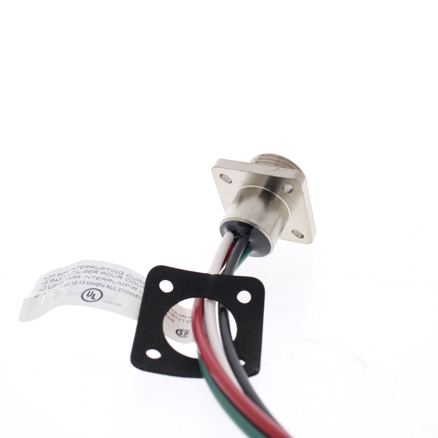 Hubbell Mini-Quick Flanged Female Receptacle 3P4W Quick-Connect 16AWG HRMF04506
