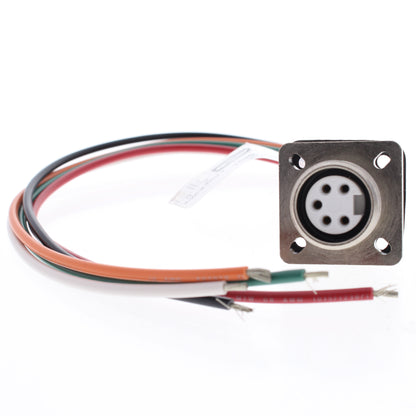 Hubbell Mini-Quick Flanged Female Receptacle 4P5W Quick-Connect 16AWG HRMF05501