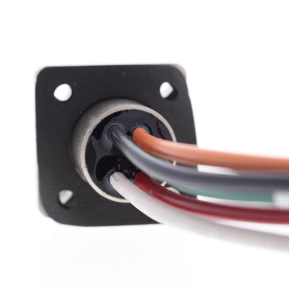 Hubbell Mini-Quick Flanged Female Receptacle 4P5W Quick-Connect 16AWG HRMF05501