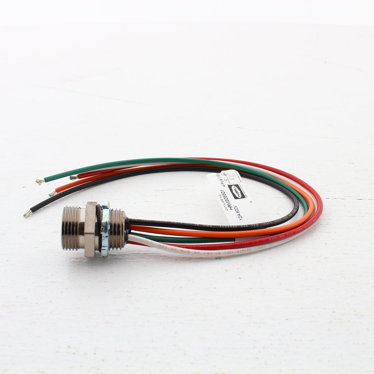 Hubbell MiniQuick Female Receptacle 4P5W Straight Quickconnect 16AWG HRMS05501