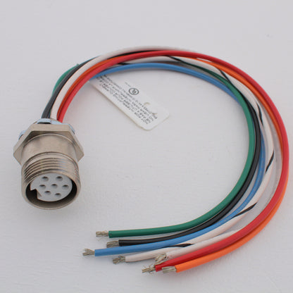 Hubbell MiniQuick Female Receptacle 6P7W Straight Quickconnect 16AWG HRMS07501