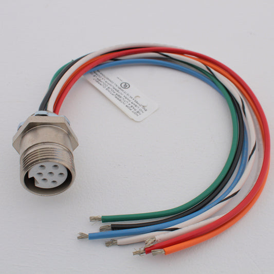 Hubbell MiniQuick Female Receptacle 6P7W Straight Quickconnect 16AWG HRMS07501