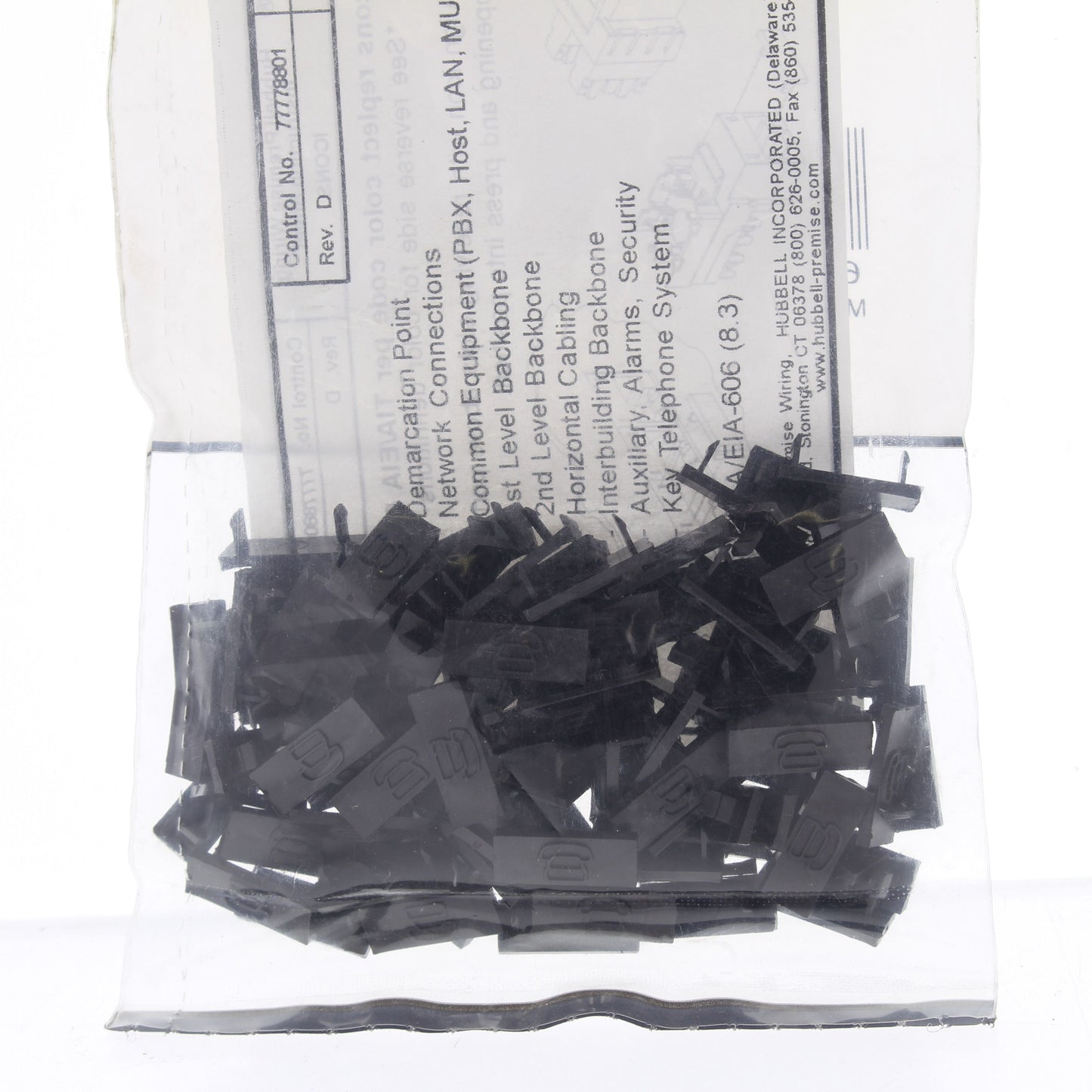 100PK Hubbell Brown Telephone ICON for NetSelect Communication Jacks IBN100T