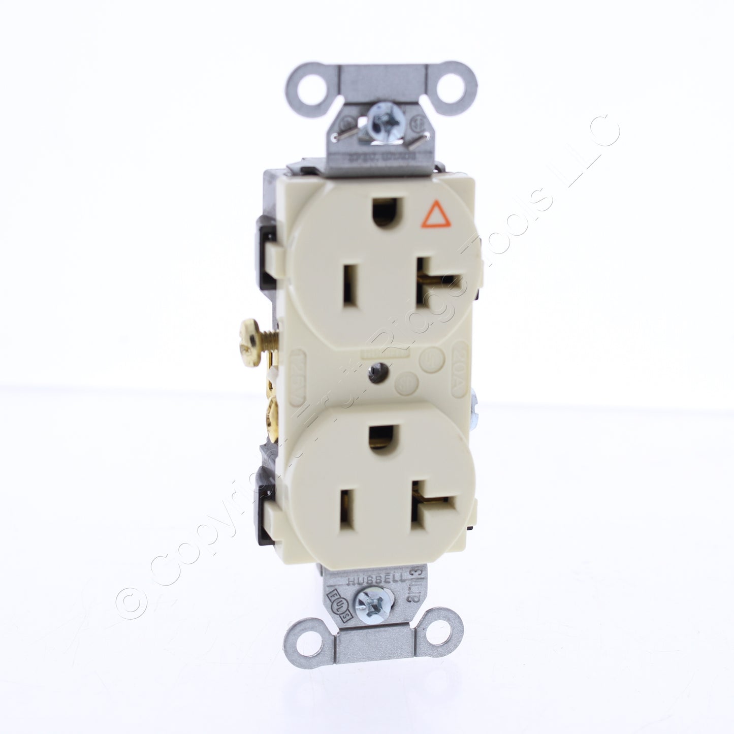 10PK Hubbell Almond Isolated Ground Commercial Receptacle Outlet 20A IG20CRAL