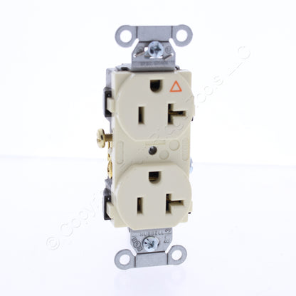 10PK Hubbell Almond Isolated Ground Commercial Receptacle Outlet 20A IG20CRAL
