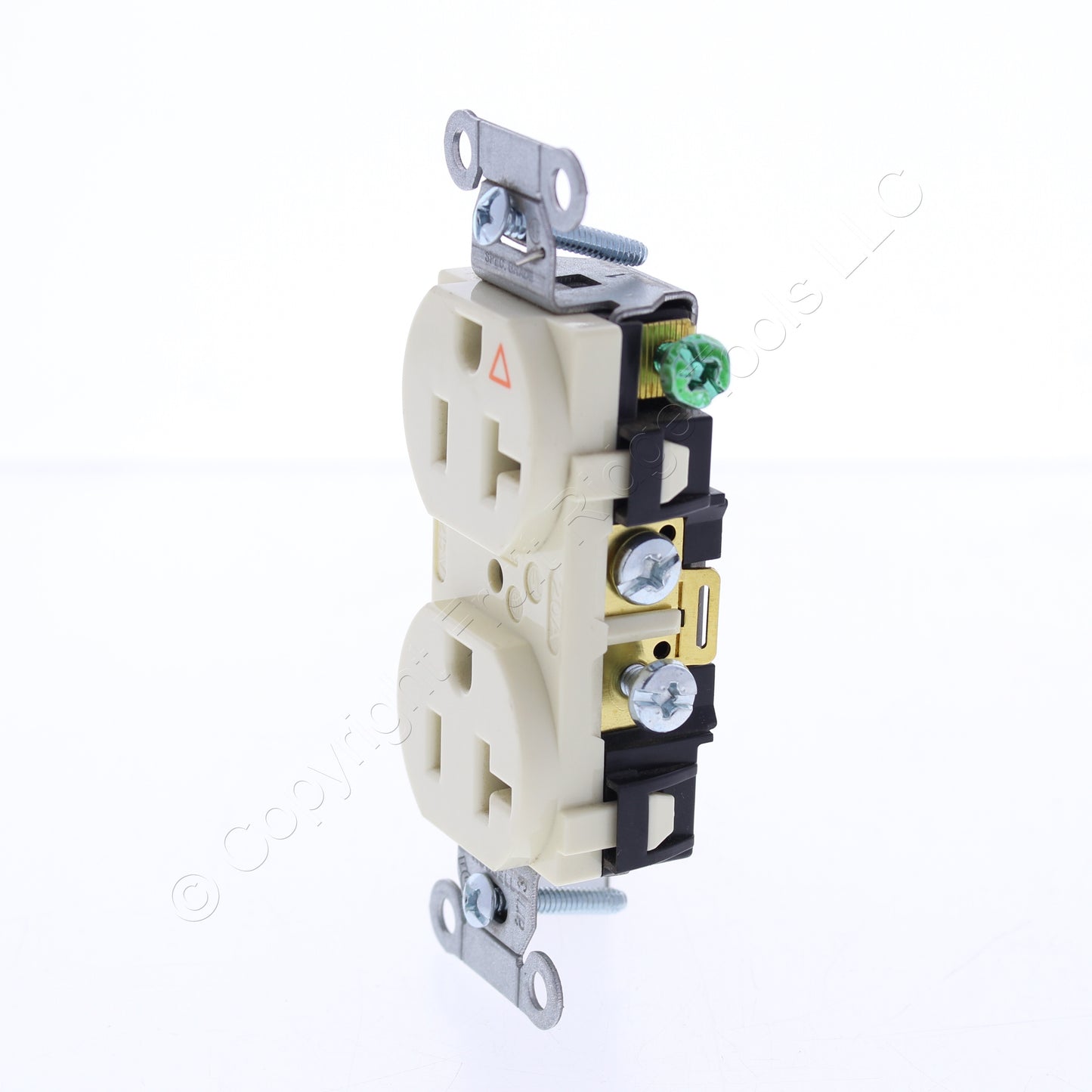 10PK Hubbell Almond Isolated Ground Commercial Receptacle Outlet 20A IG20CRAL