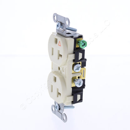 10PK Hubbell Almond Isolated Ground Commercial Receptacle Outlet 20A IG20CRAL