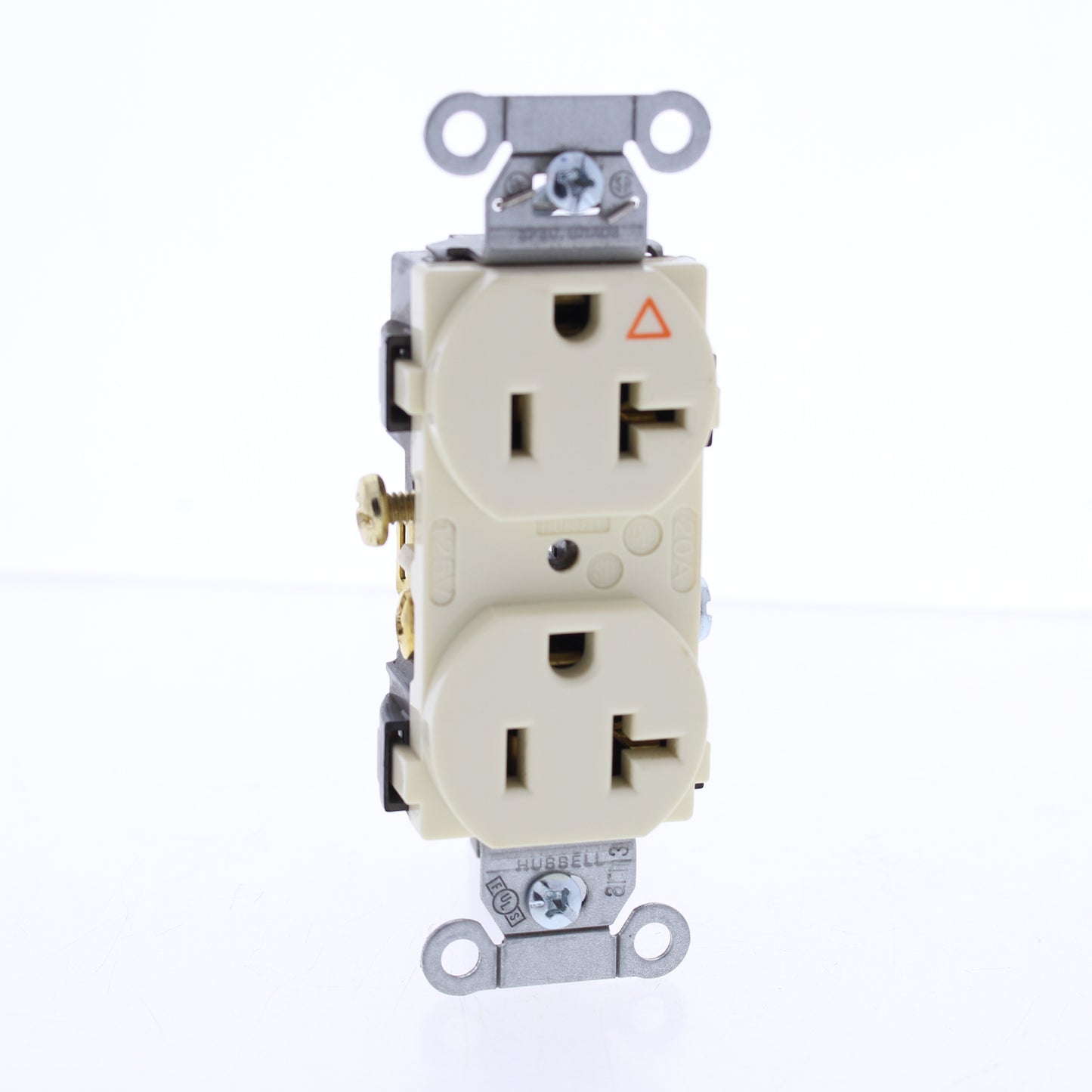 Hubbell Almond Isolated Ground Commercial Receptacle Outlet 20A BULK IG20CRAL