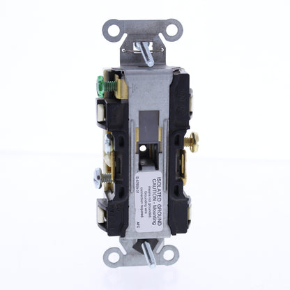 Hubbell Almond Isolated Ground Commercial Receptacle Outlet 20A BULK IG20CRAL