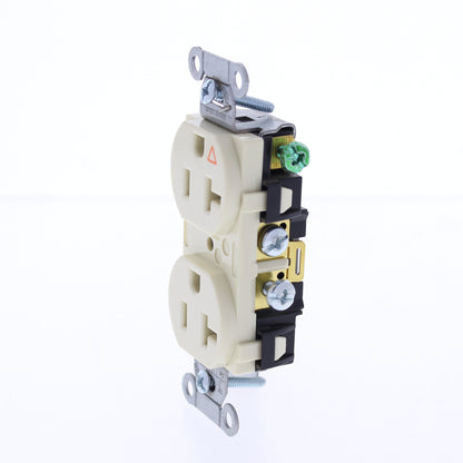 Hubbell Almond Isolated Ground Commercial Receptacle Outlet 20A BULK IG20CRAL