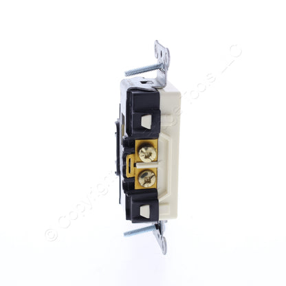 10PK Hubbell Almond Isolated Ground Commercial Decorator Receptacle 20A IG20DRAL