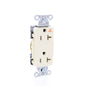 Hubbell Almond Isolated Ground Commercial Decorator Receptacle 20A BULK IG20DRAL
