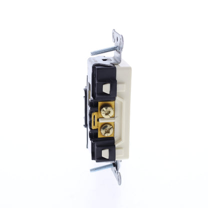 Hubbell Almond Isolated Ground Commercial Decorator Receptacle 20A BULK IG20DRAL