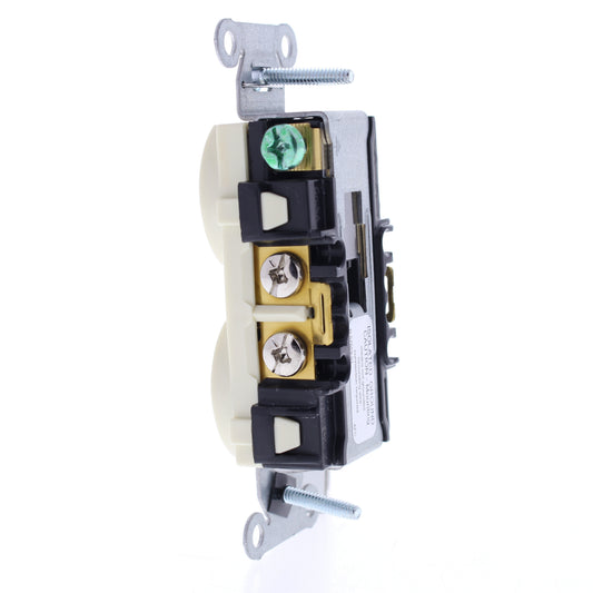 Hubbell Almond Isolated Ground Spec Grade Receptacle Duplex Outlet 15A IG5252AL