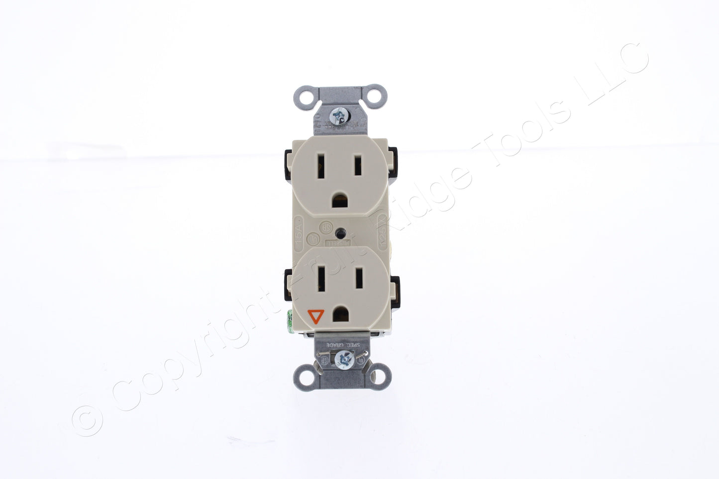Hubbell Lt Almond Isolated Ground Spec Grade Receptacle Outlet 15A IG5252AL