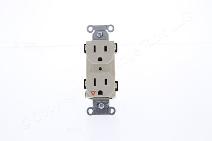 Hubbell Lt Almond Isolated Ground Spec Grade Receptacle Outlet 15A IG5252AL