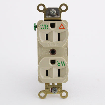 Hubbell Ivory Weather Resistant Isolated Ground Receptacle Outlet 15A IG5262IWR