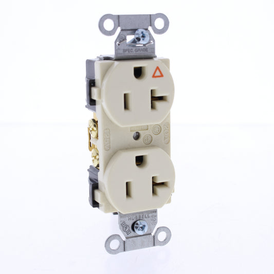 Hubbell IG5352AL Almond 20A Isolated Ground Receptacle Outlets Spec Grade 10pcs