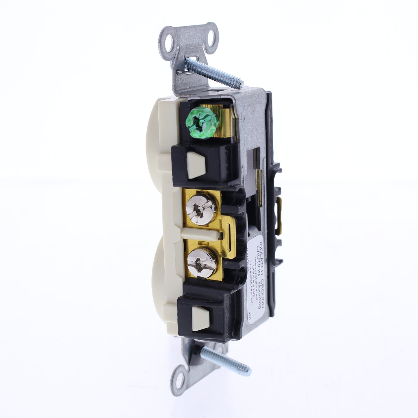 Hubbell Almond Isolated Ground Spec Grade Receptacle Duplex Outlet 20A IG5352AL