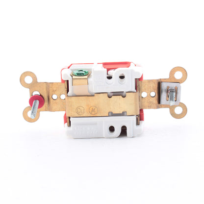Hubbell IG5361 Orange 20A 125V 5-20R Isolated Ground Single Receptacle Outlet