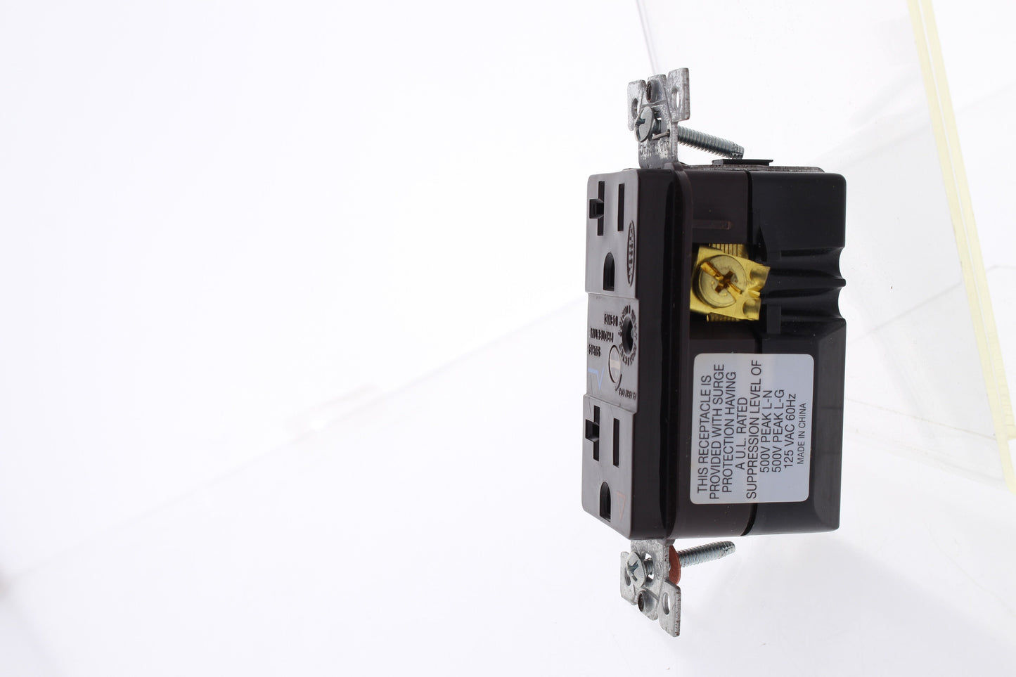 Hubbell Brown Commercial Isolated Ground Receptacle SURGE Outlet 20A IG5362BRSA