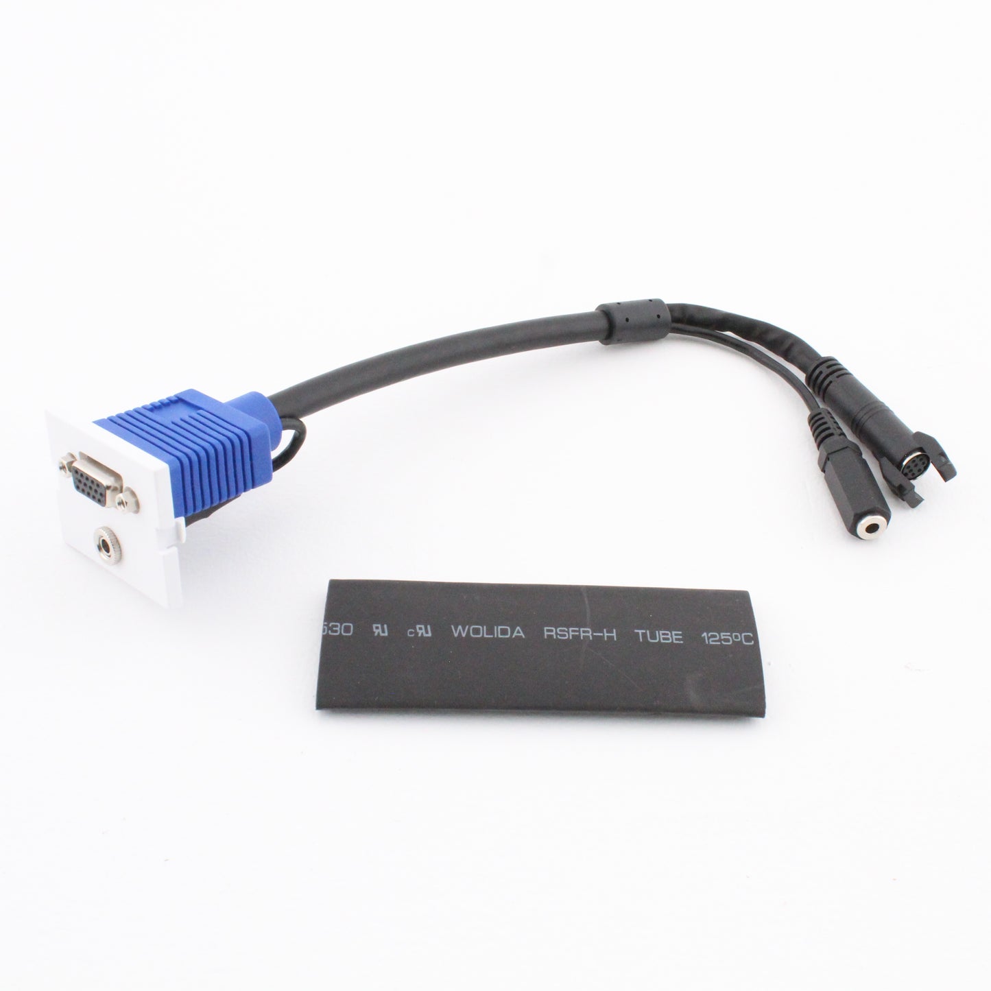 Hubbell IM153815W White 1-Ft I-Station Plug-N-Play 3.5mm Stereo Jack 15-Pin VGA