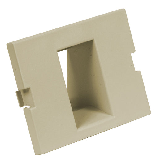Hubbell IM1IA15EI Ivory iStation Module 1-Port Recessed Wallplate Keystone Cover