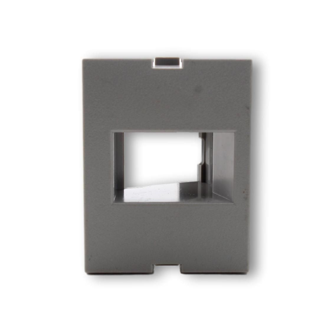 Hubbell IM1IA15GY Gray 1.5 Unit 1-Port iStation Module Recessed Keystone Plate