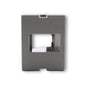 Hubbell IM1IA15GY Gray 1.5 Unit 1-Port iStation Module Recessed Keystone Plate