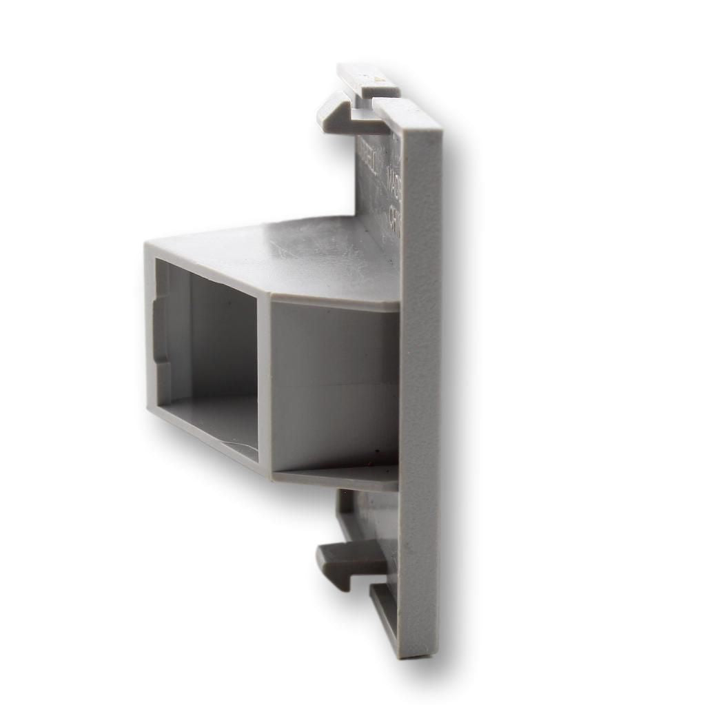 Hubbell IM1IA15GY Gray 1.5 Unit 1-Port iStation Module Recessed Keystone Plate