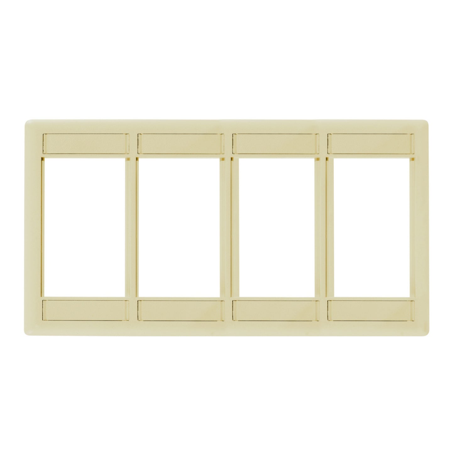 Hubbell IMF4EI Ivory Plate 1-Gang Istation Module Frame 4U