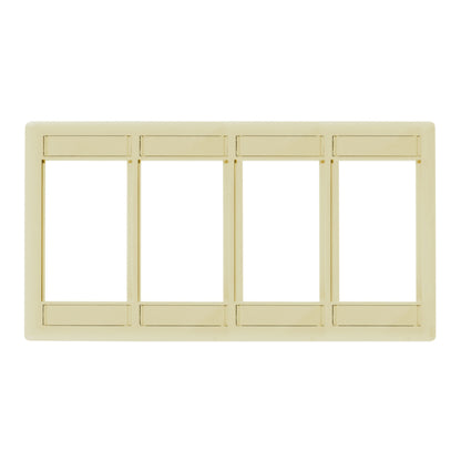 Hubbell IMF4EI Ivory Plate 1-Gang Istation Module Frame 4U