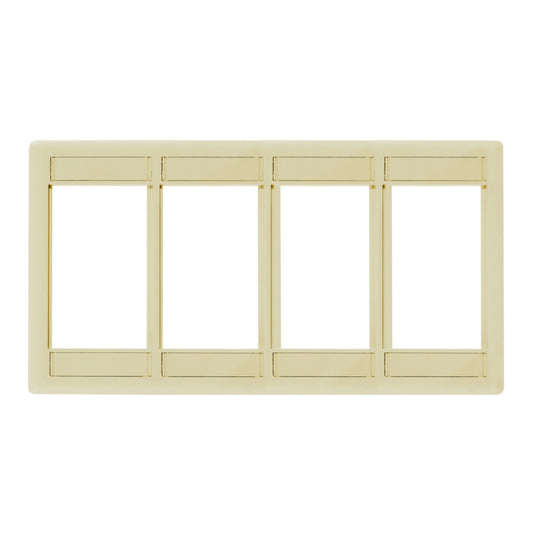 Hubbell IMF4EI Ivory Plate 1-Gang Istation Module Frame 4U