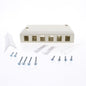 Hubbell Office White 12-Port Keystone Housing Surface Mount Data Box ISB12OW